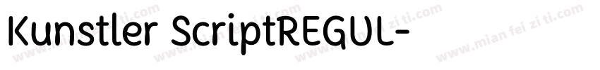 Kunstler ScriptREGUL字体转换